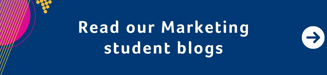 Read our Marketing student blogs banner mobile