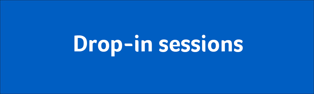 drop-in sessions on MS Teams - mobile
