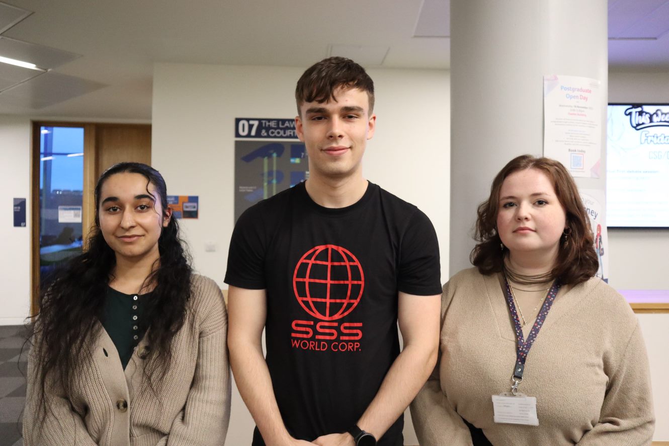 Law students who are participating in the mooting competition
