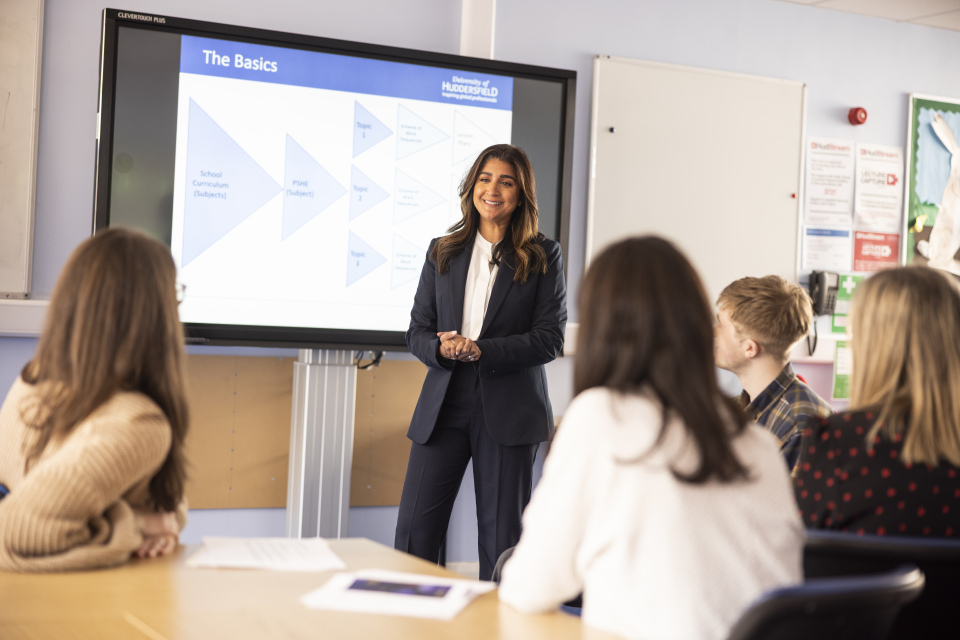 Secondary Education teacher in a classroom