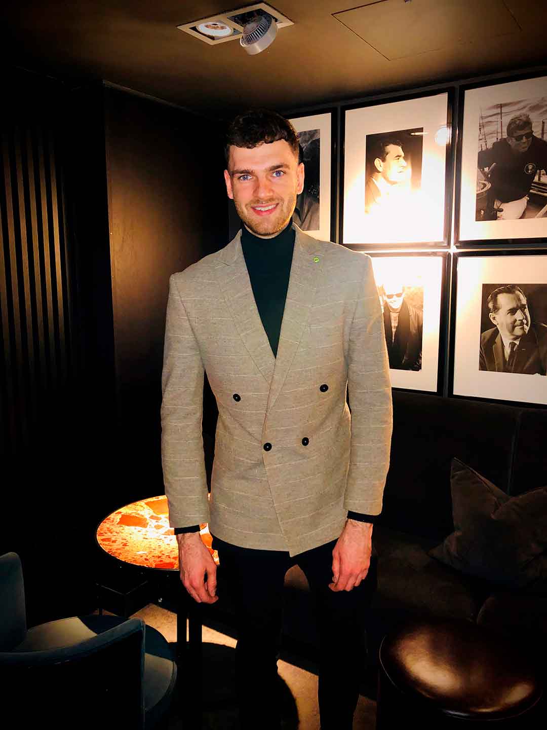 Daniel Kelly dressed in a suit