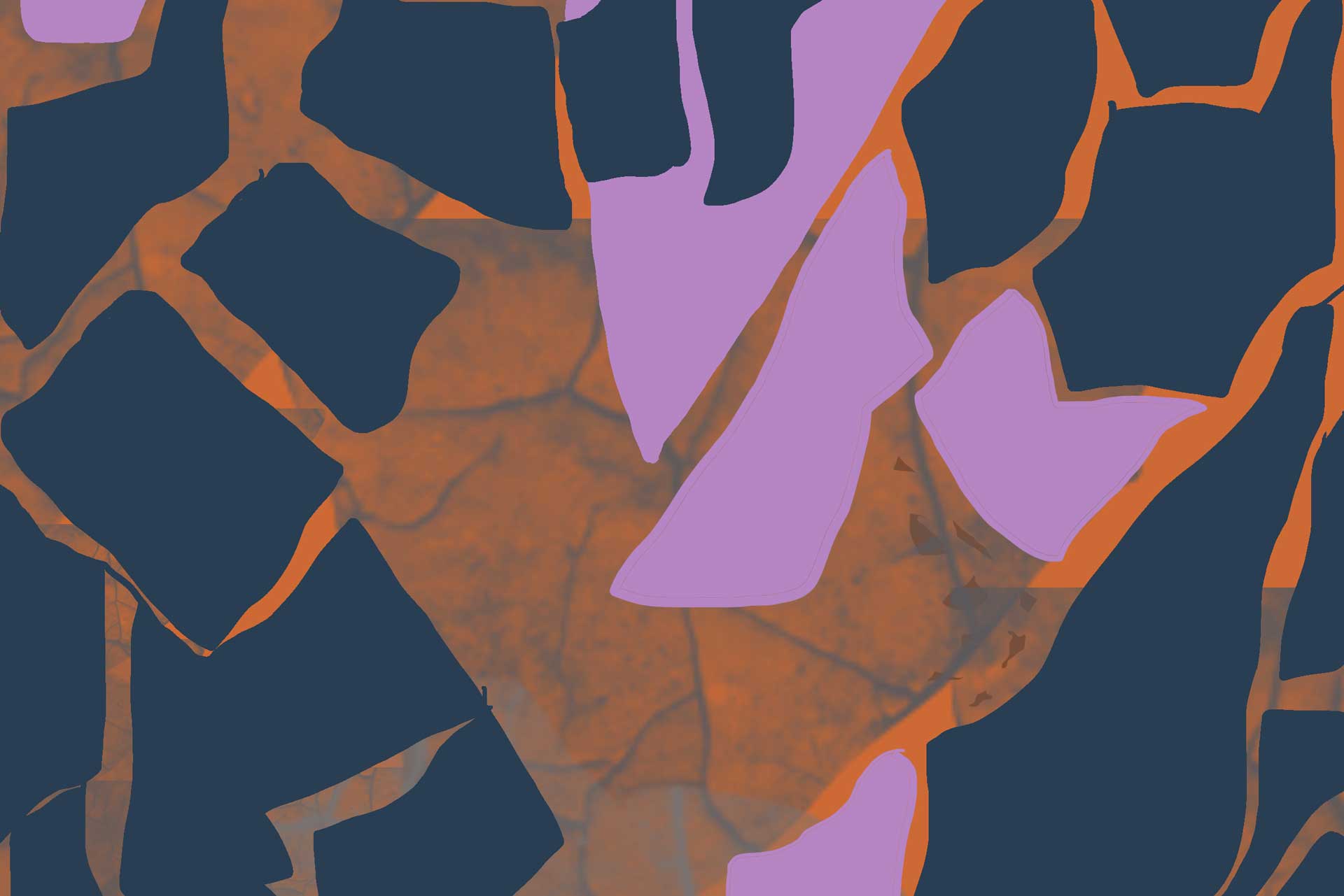 A digital print design created by Textiles student Millie Downing