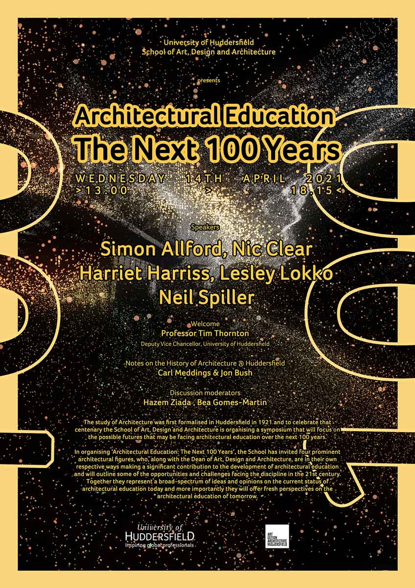 Poster for the symposium Architecture Education: The Next 100 Years