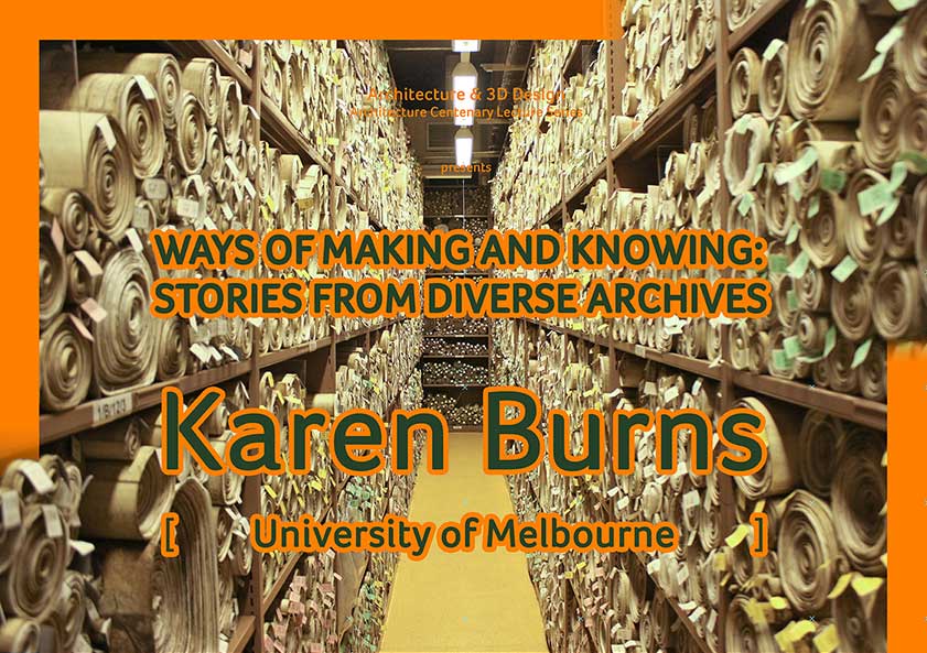 Poster for Karen Burns lecture