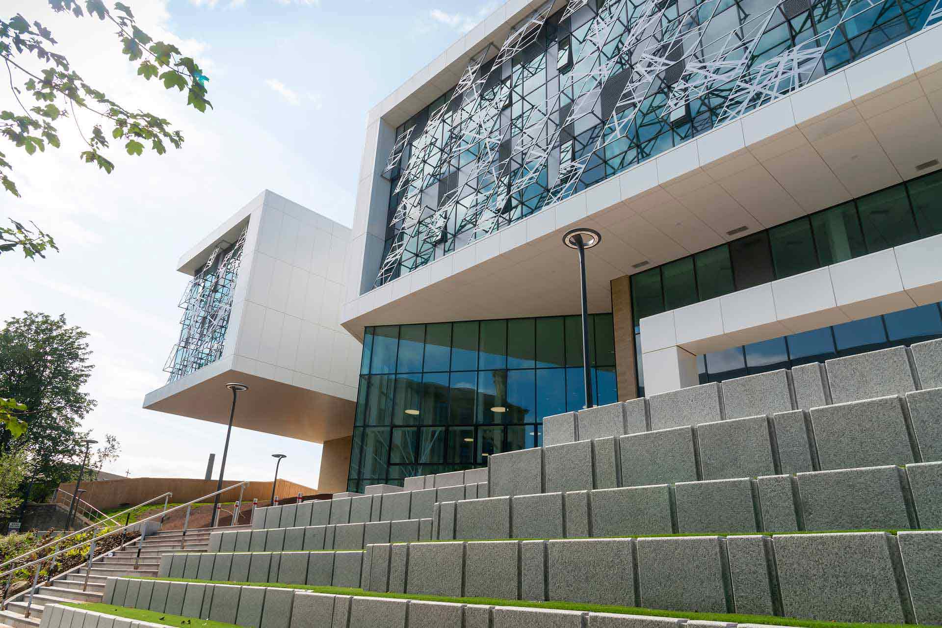 Canalside view of the Barbara Hepworth Building