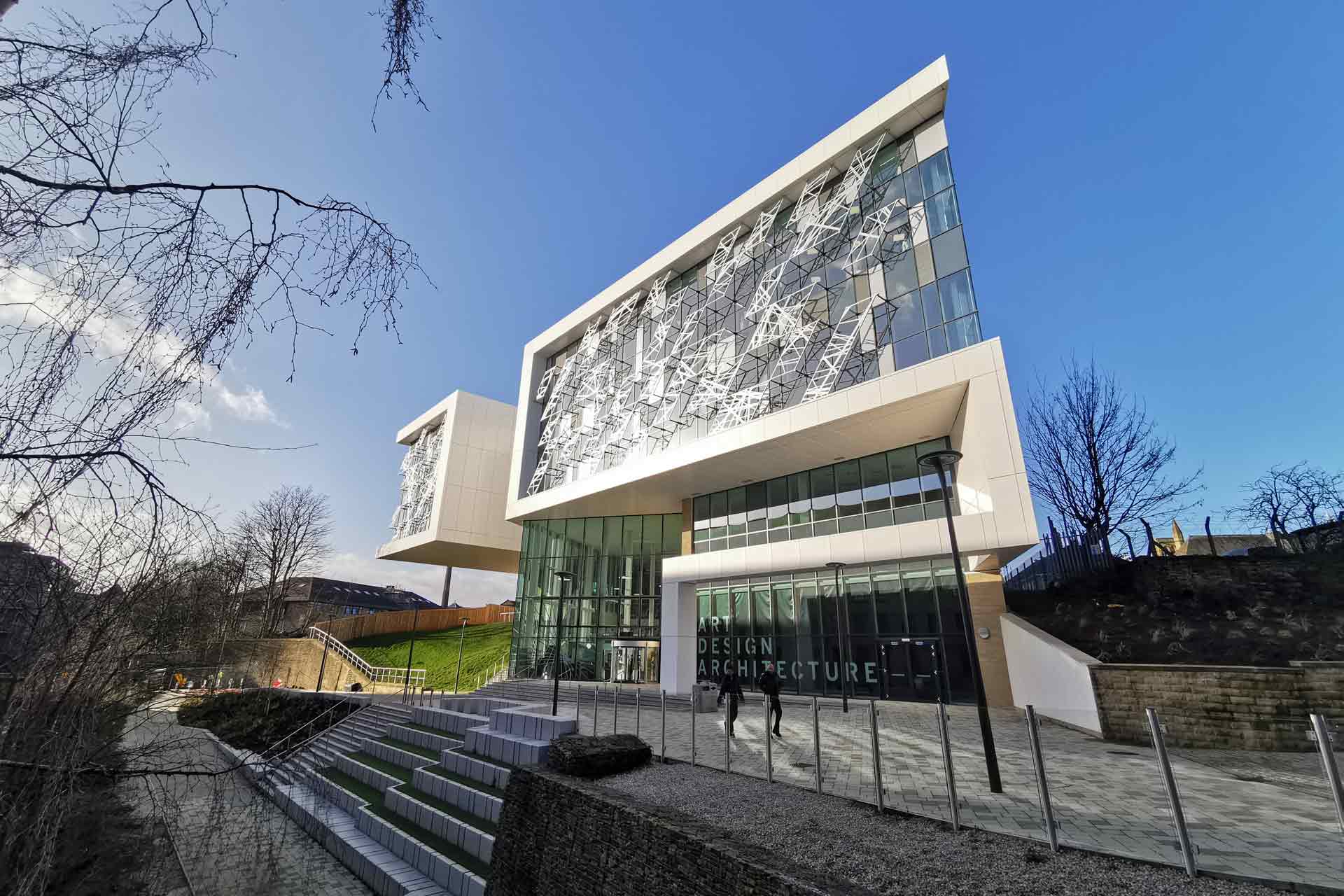 Canalside frontage of the Barbara Hepworth Building