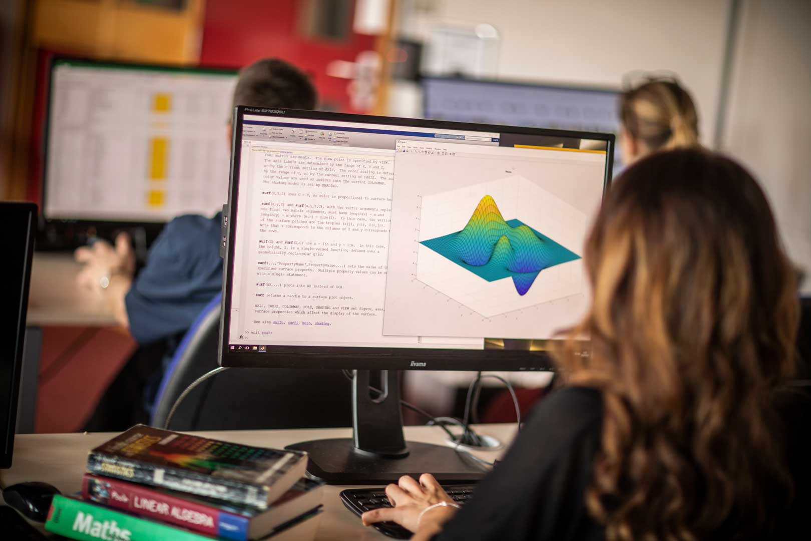 Rachael Haigh in a mathematics seminar 