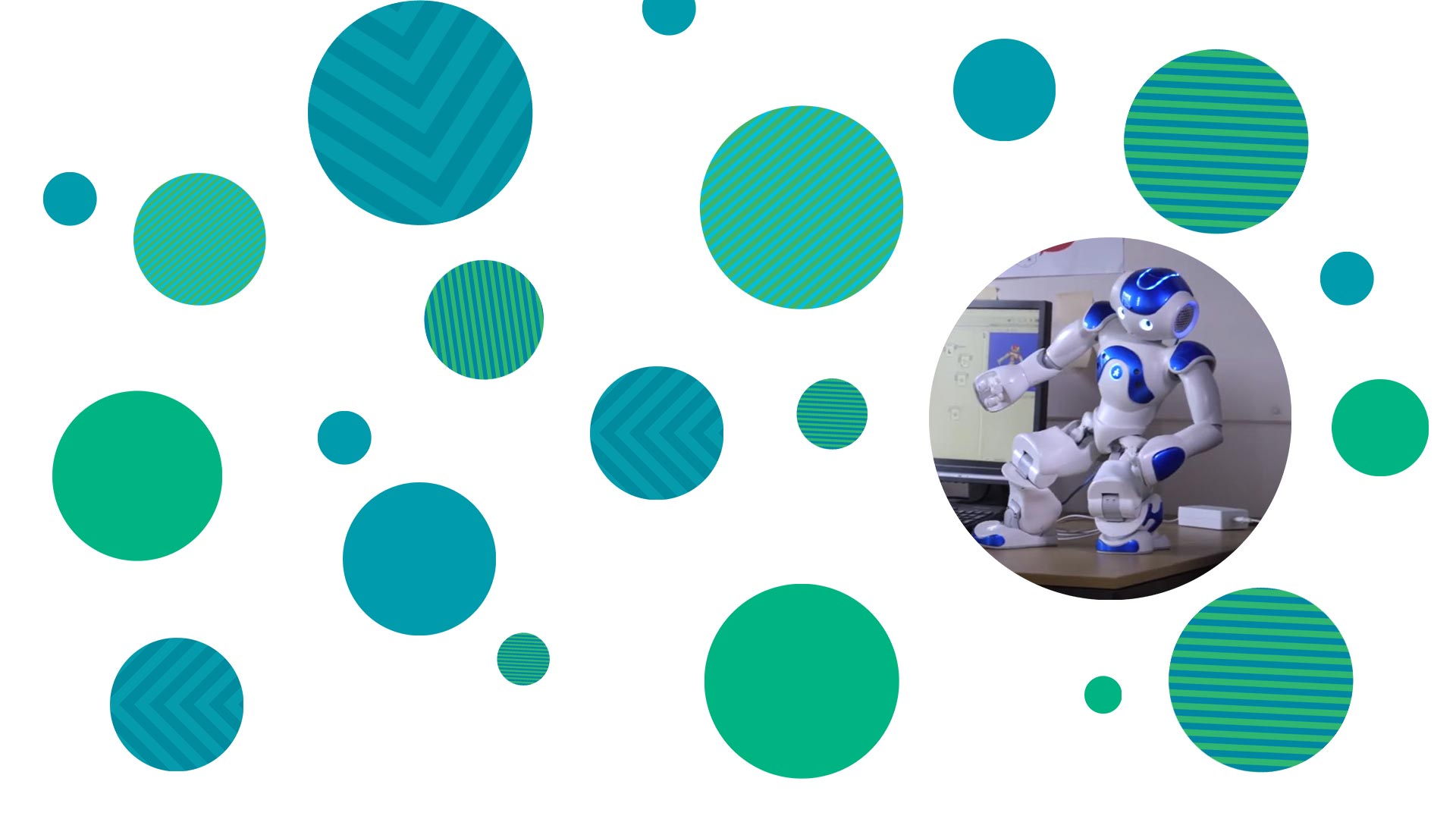 computer science header with robot