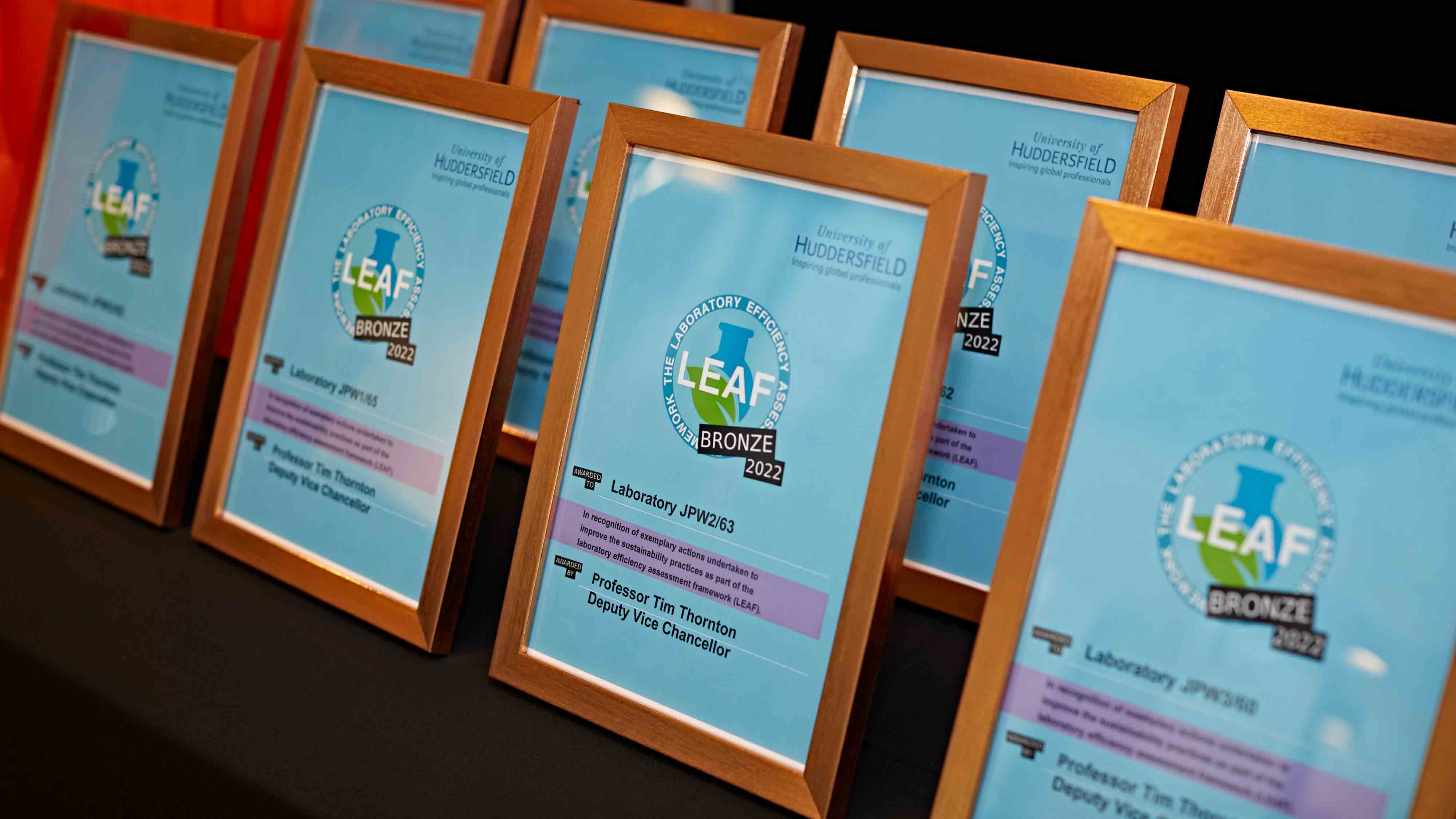 LEAF Awards 2022 certificates