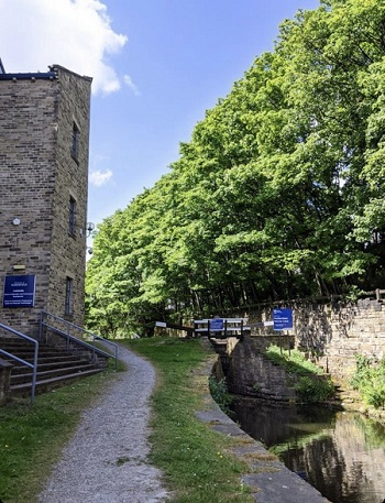 Canalside footpath by Lockside