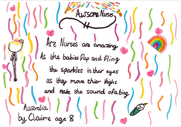 Claire aged 8