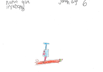Nurses give injections by Jonah aged 6