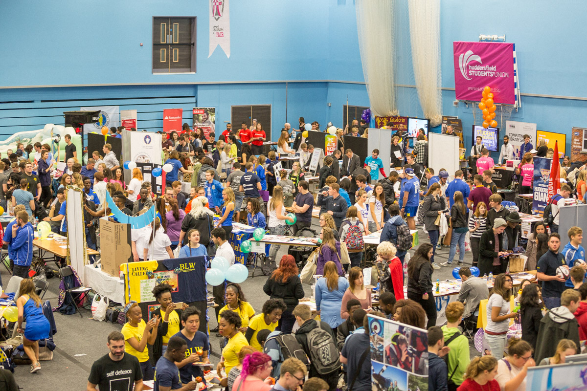 freshers' fair at the student union