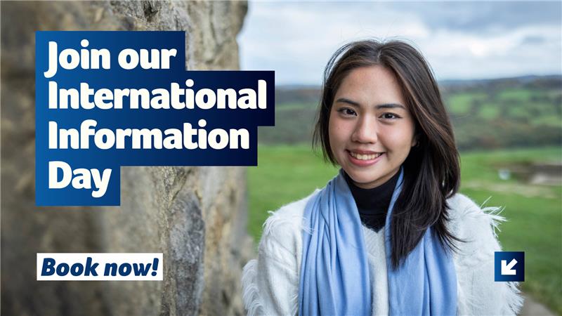 Graphic style image to book onto our International Information Day event