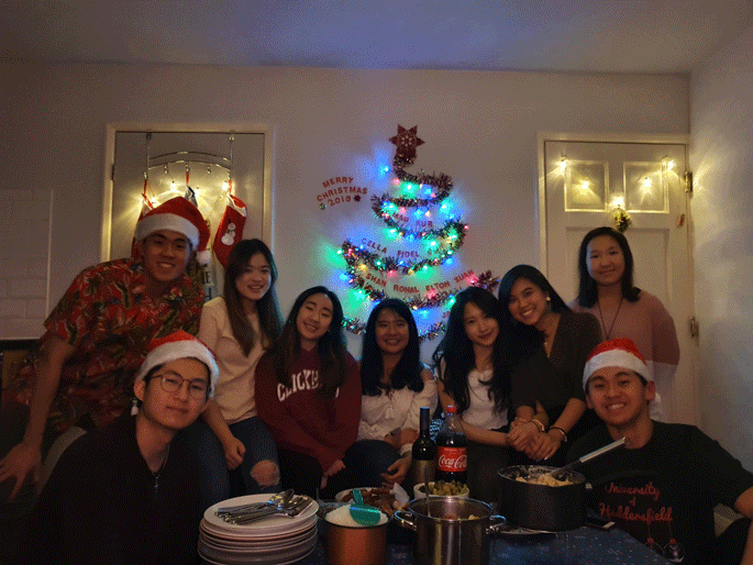 Indonesian students celebrate Christmas 