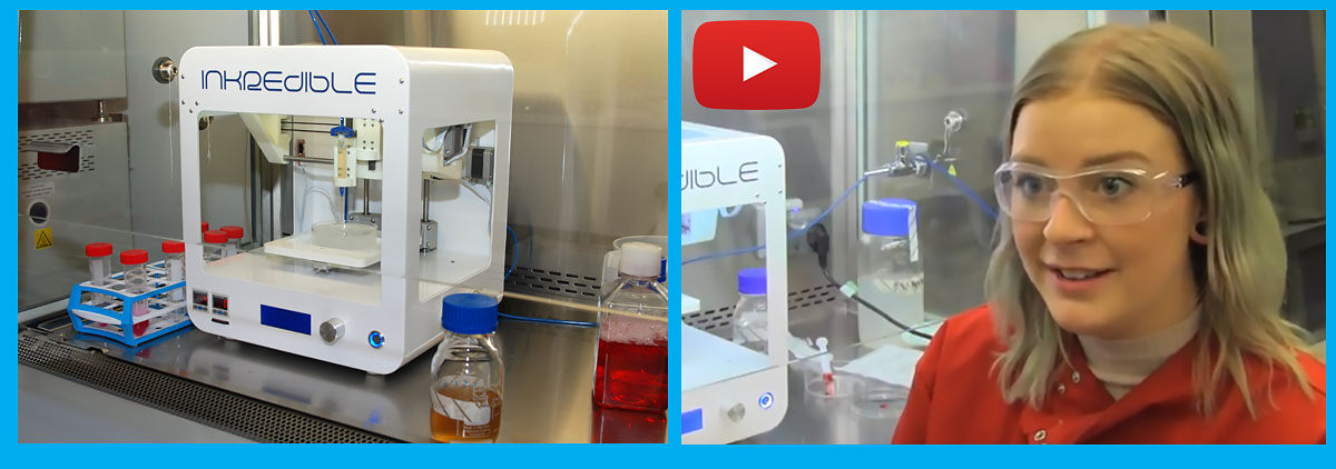 Video explaining the research and the university's Inkredible bioprinter