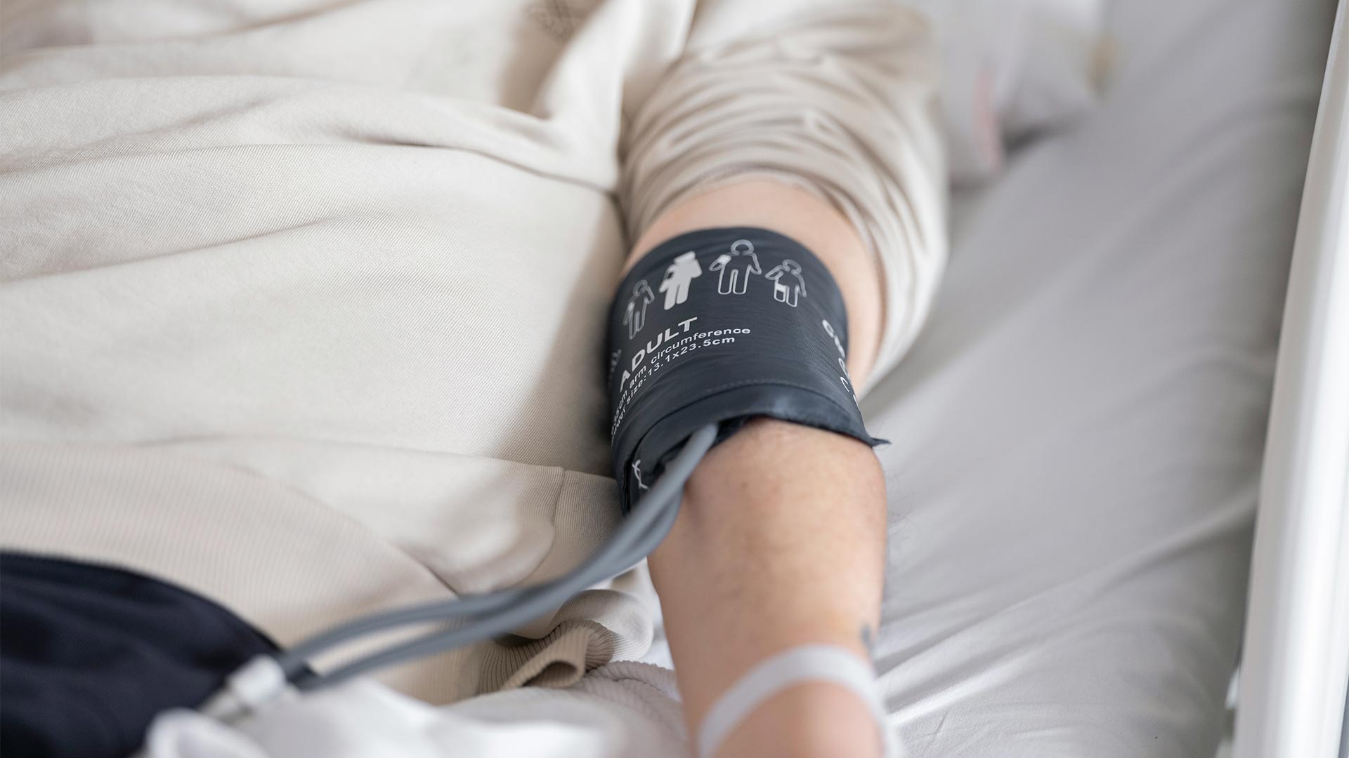 a person having a blood pressure check