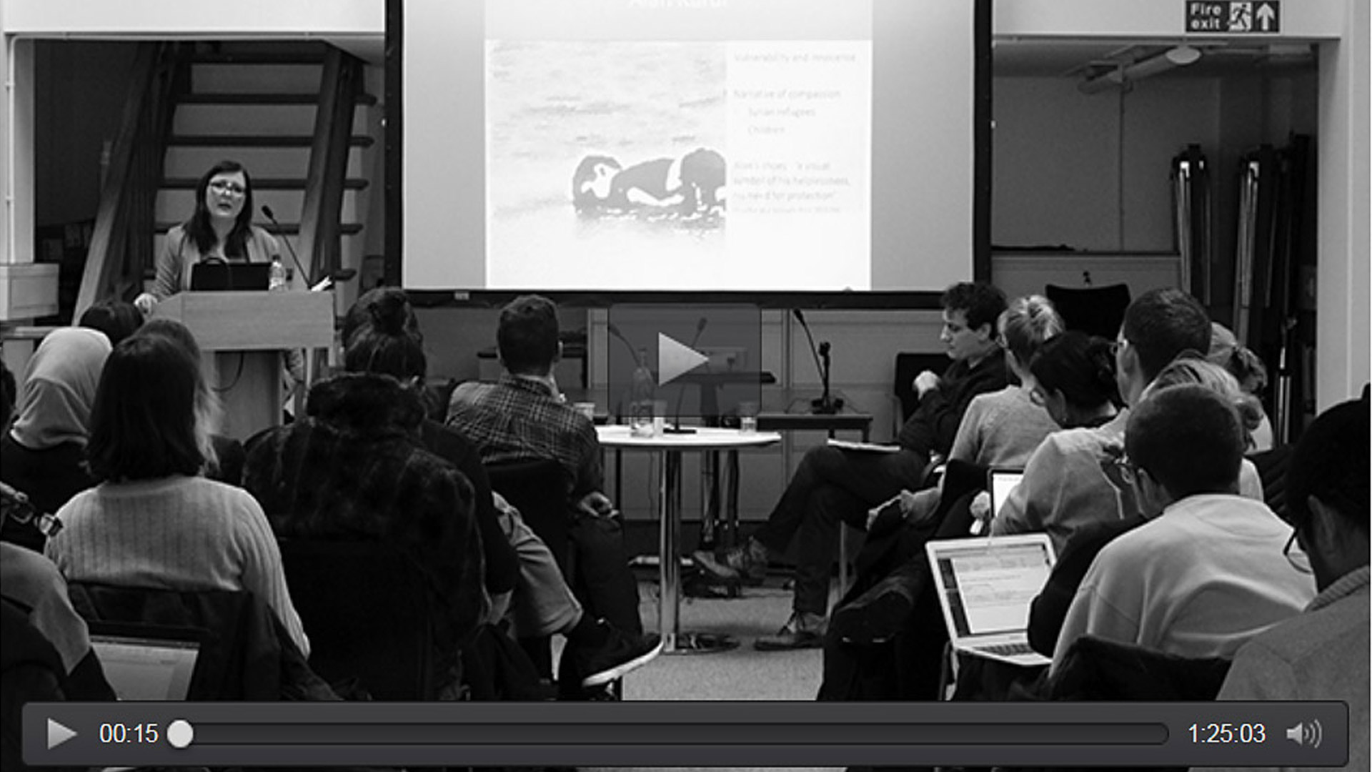 Dr Kate Smith delivers lecture at UCL University of Huddersfield