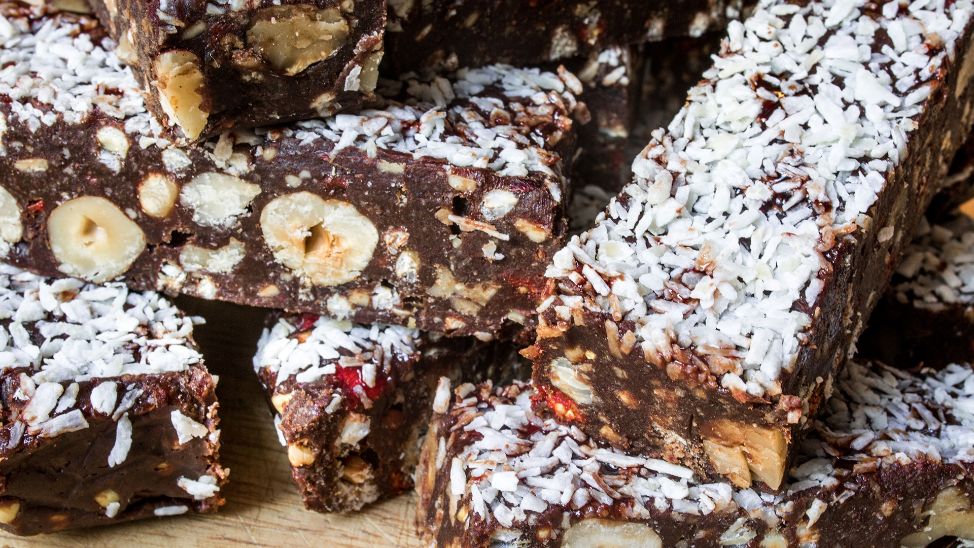 image of rocky road vegan cake