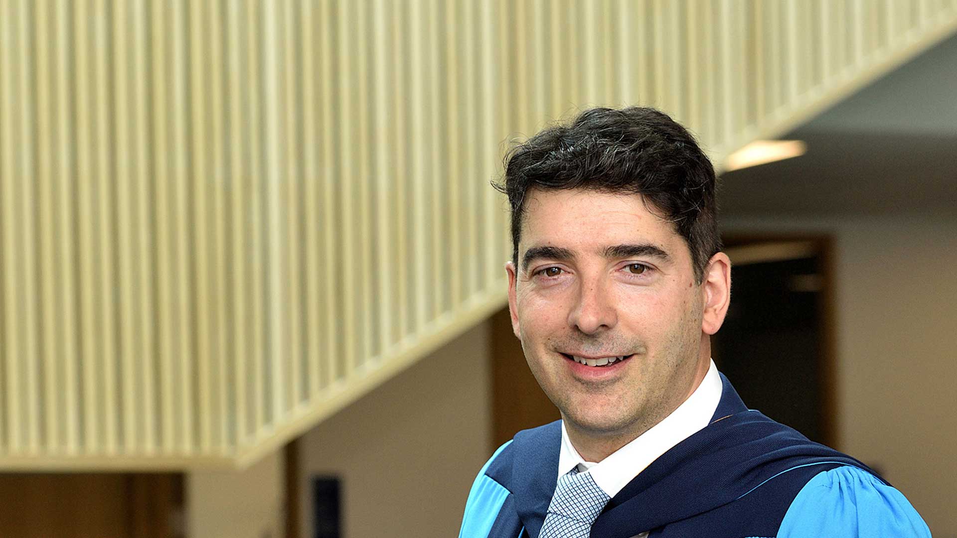 Dexcom marketing director and Huddersfield alumnus John Bernard receives his honorary doctorate