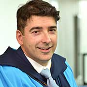 Dexcom marketing director and Huddersfield alumnus John Bernard receives his honorary doctorate