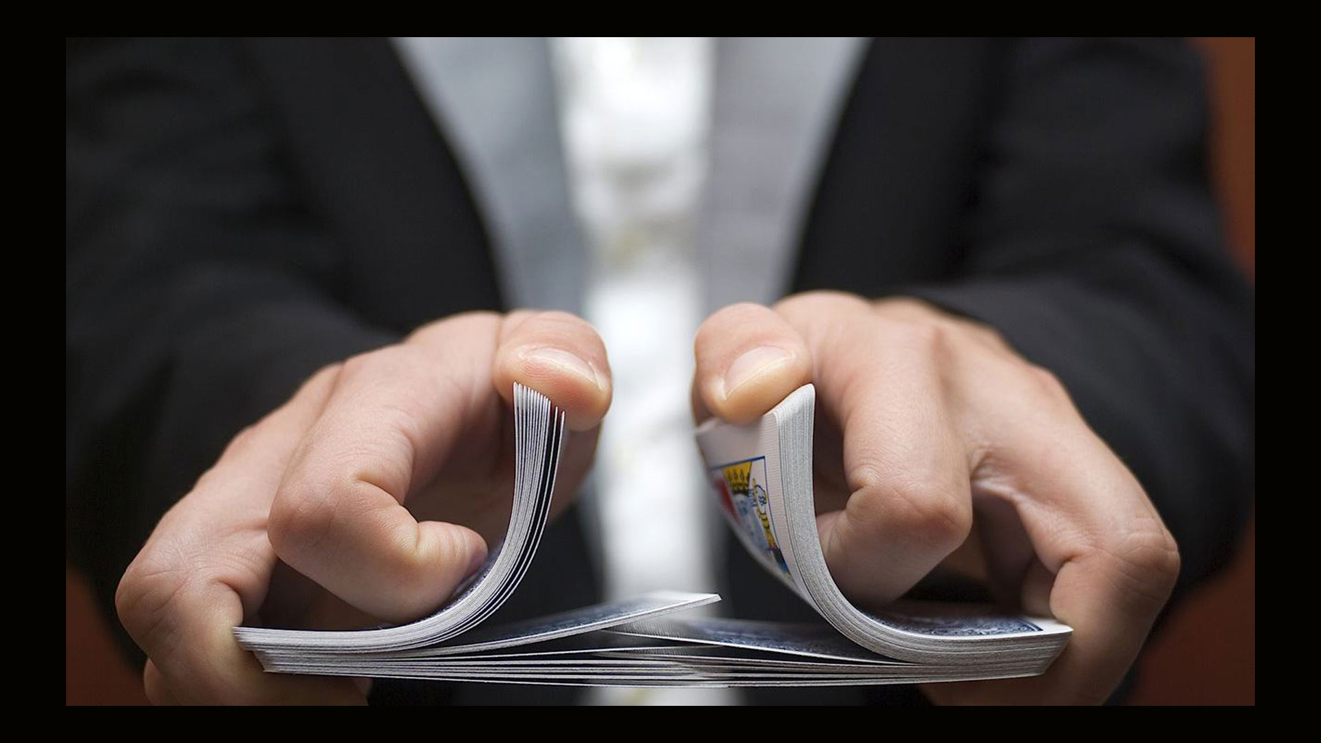 shuffling cards