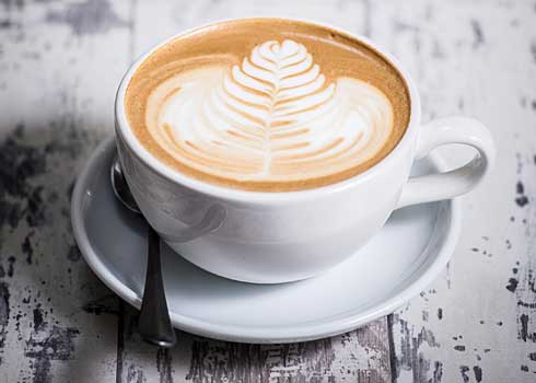 Cappuccino in new Joseph Priestley cafe