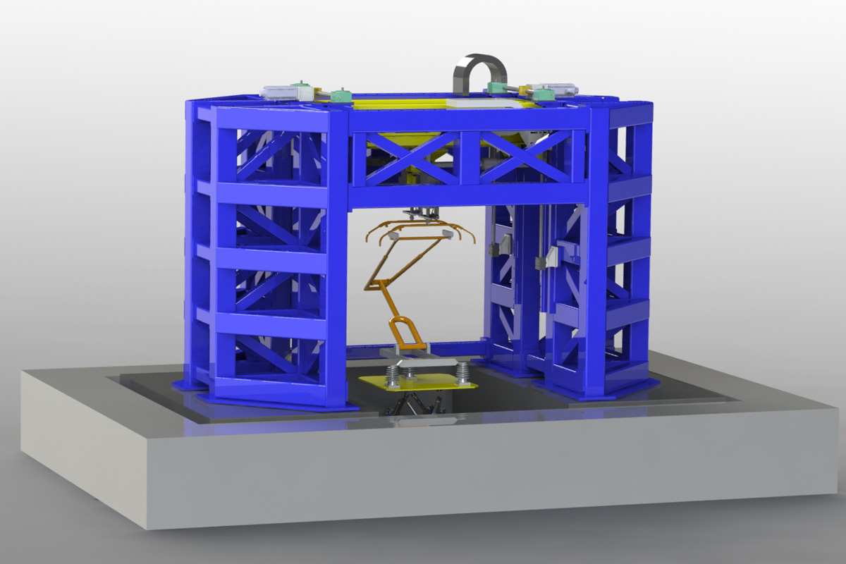 Illustration of the new pantograph test rig