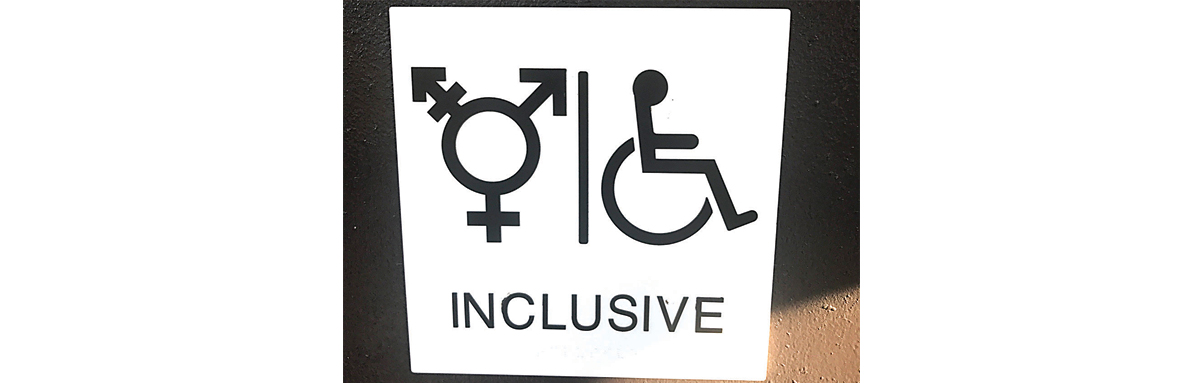 transgender and disabled inclusive sign