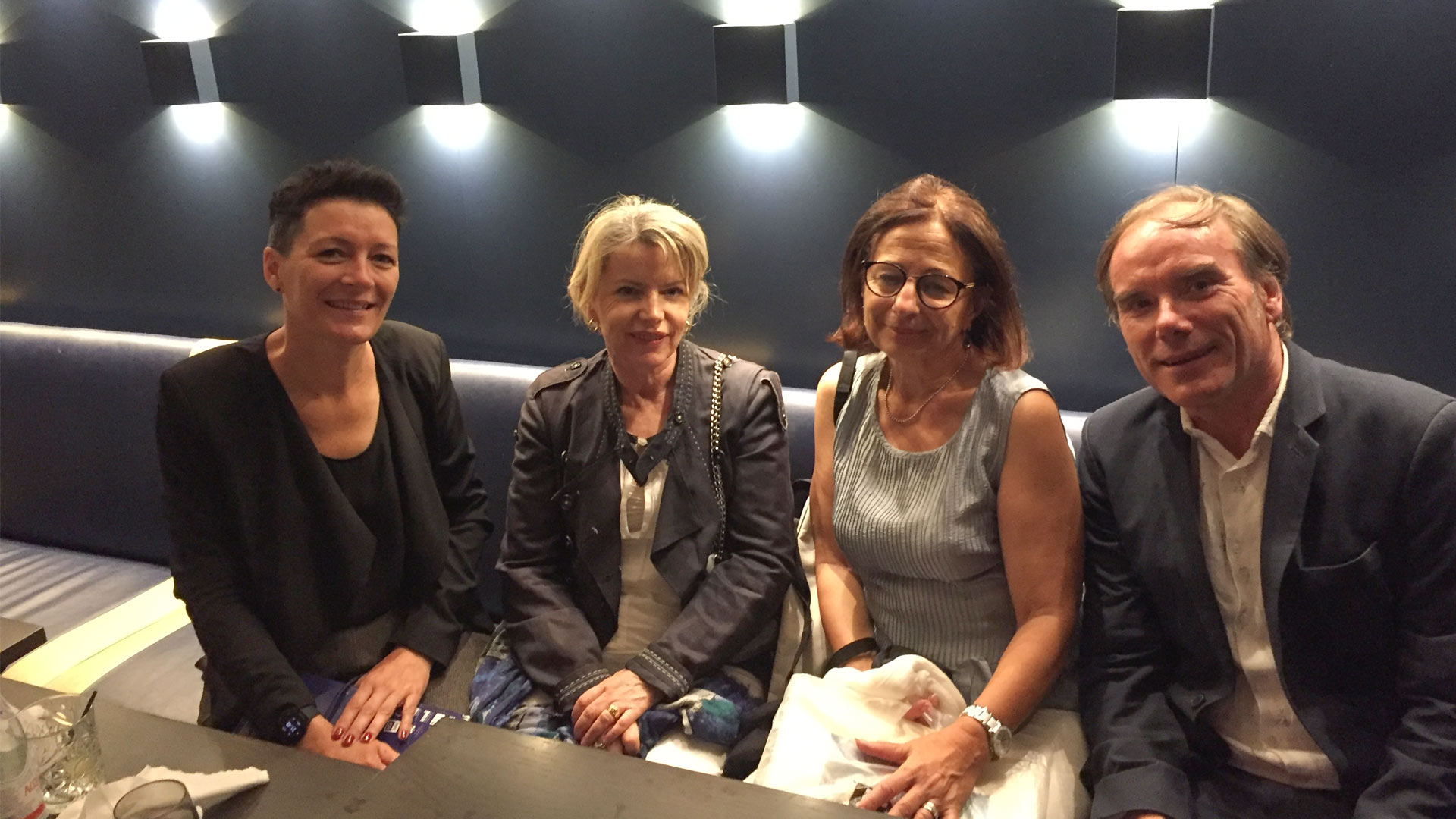 Bernadette Bonnefon (2nd from right), next to Patrick Pierre, the Principal of ENSEC, Nantes