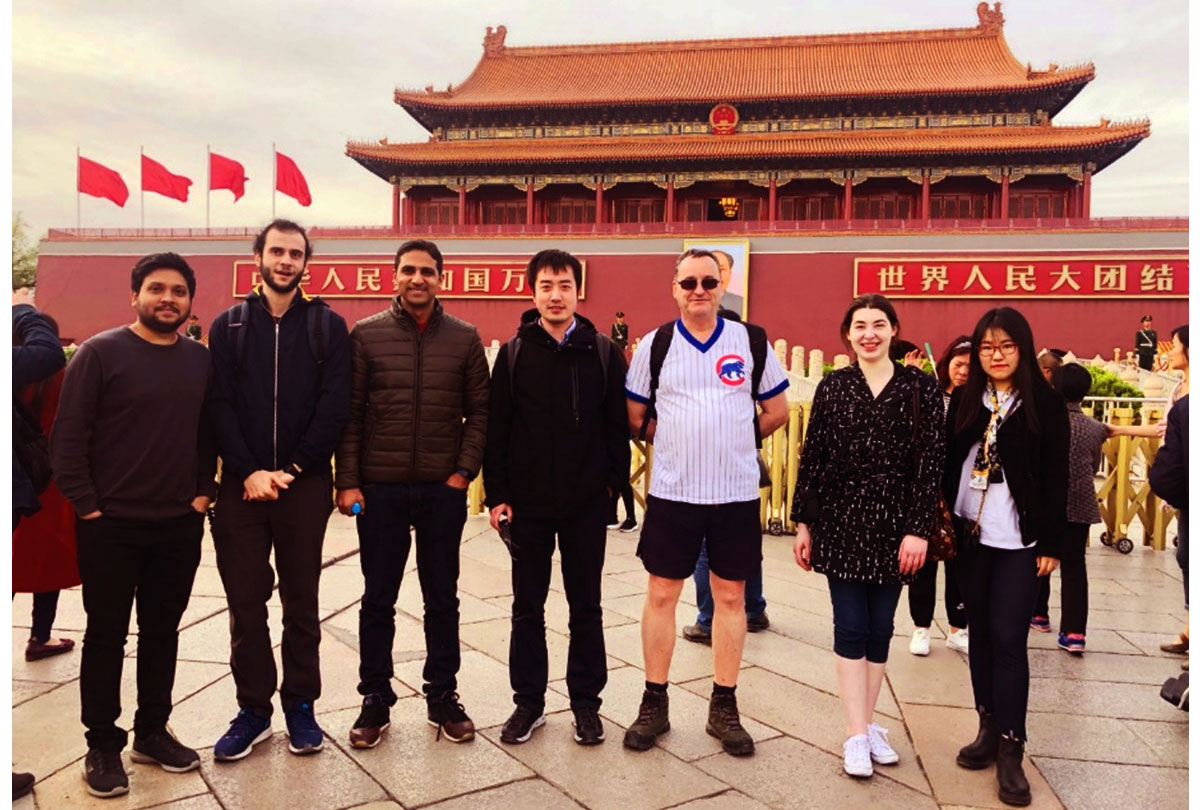 Engineering students at China's Forbidden City
