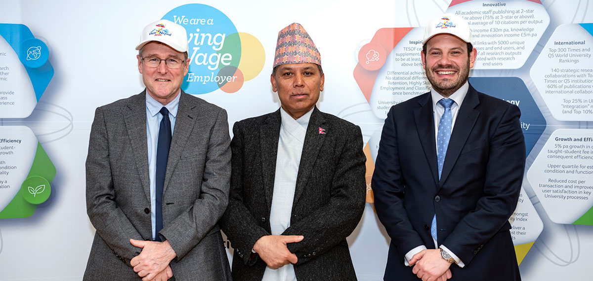 Nepal Ambassador Dr Durga Bahadur Subedi meets University of Huddersfield’s growing number of Nepalese students