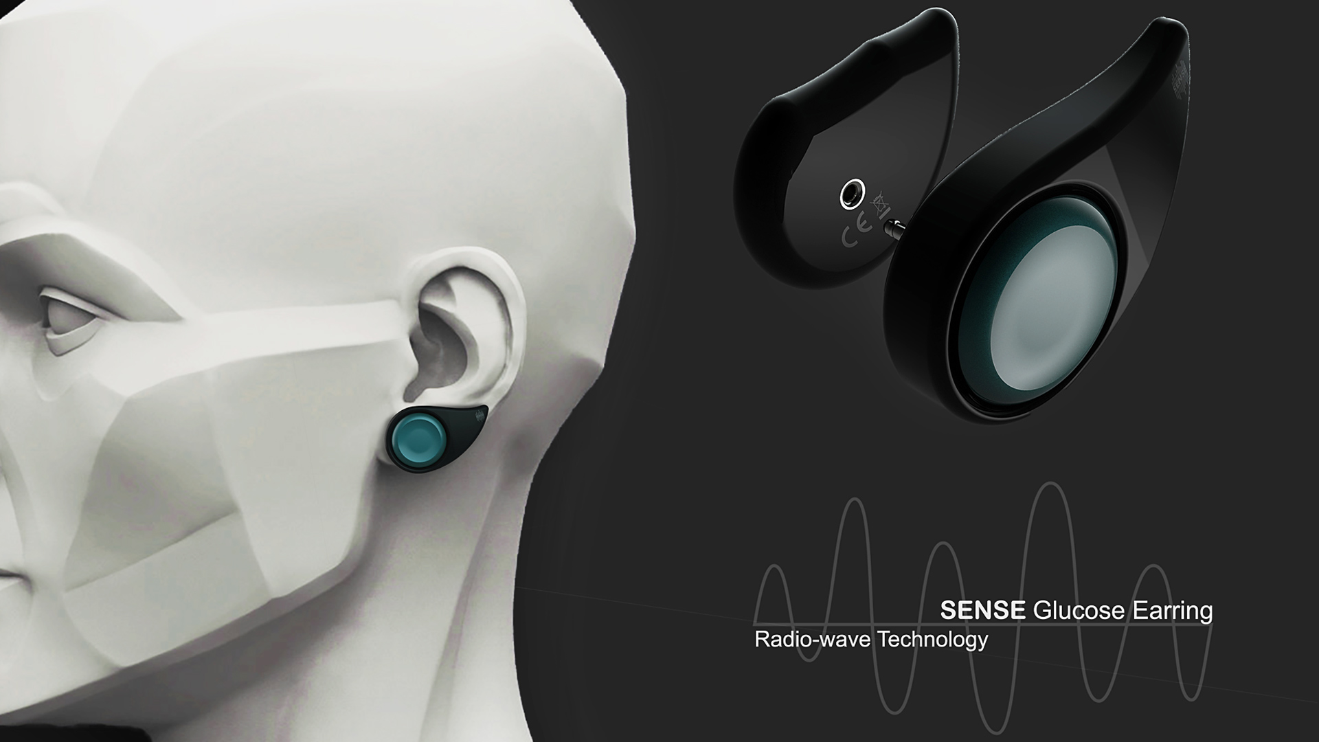 The Sense Glucose Earring by Tyra Kozlow