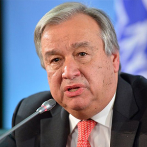 UN Secretary-General António Guterres - International Women’s Day – project to stop gender-based violence by the None in Three Research Centre