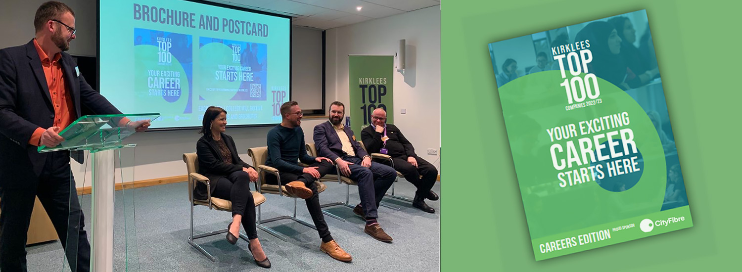 Photo taken at the launch event for the Careers Edition of the Kirklees' Top 100 Companies