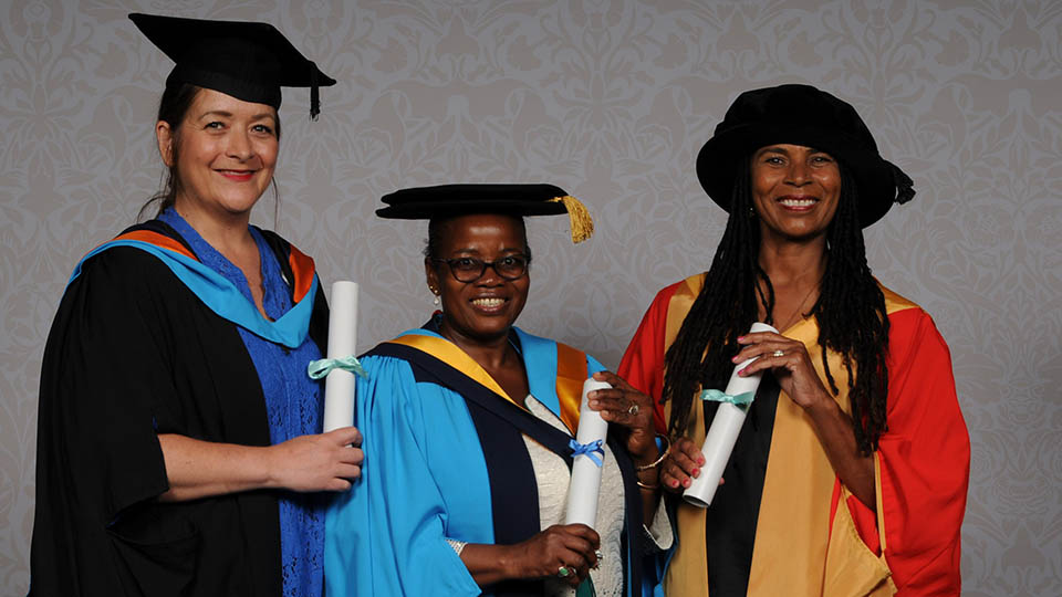 Vikki Hart, Angela Nakafeero and Adele Jones