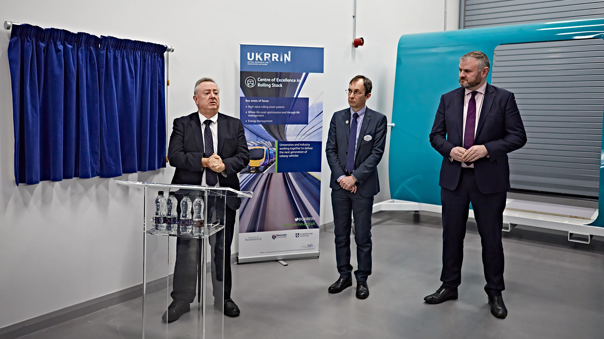 Andrew Stephenson MP officially launches the new Centre of Excellence in Rolling Stock at the University of Huddersfield