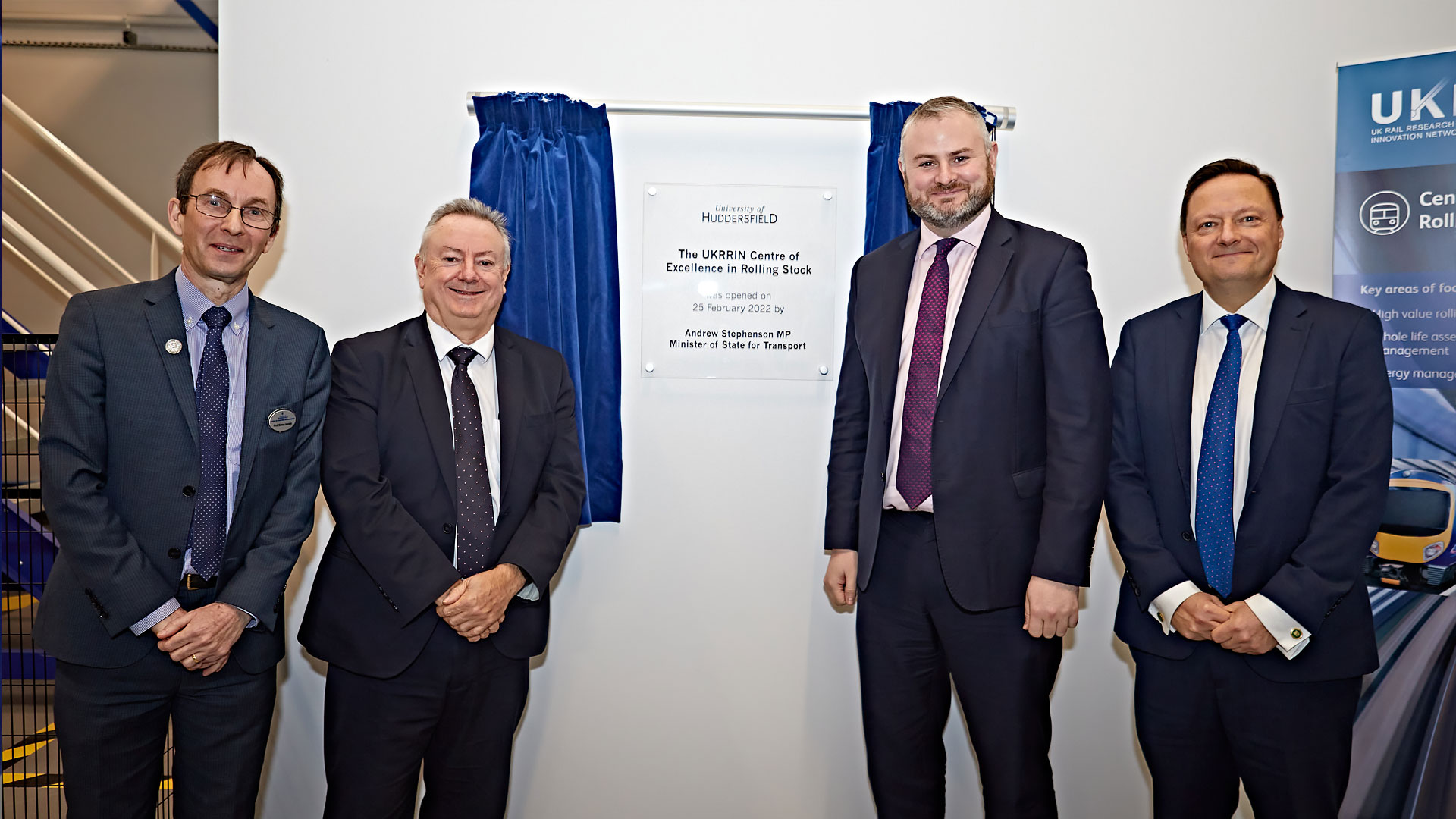 Andrew Stephenson officially launches the Centre of Excellence in Rolling Stock at the University of Huddersfield