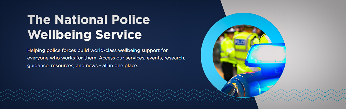 National Police Wellbeing Service banner with logo