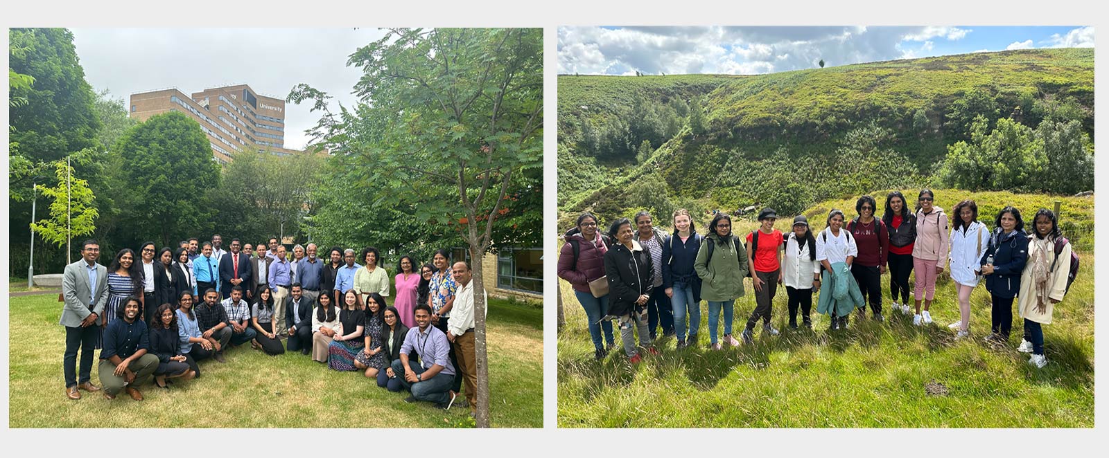 Delegates from the research training network with Sri Lankan universities