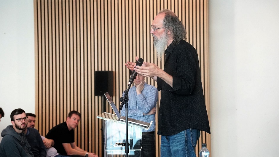 Andrew Scheps speaking at the AES Conference