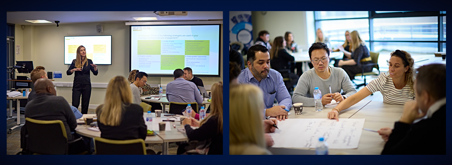 Managers on the Help to Grow programme being taught by industry leaders and local entrepreneurs
