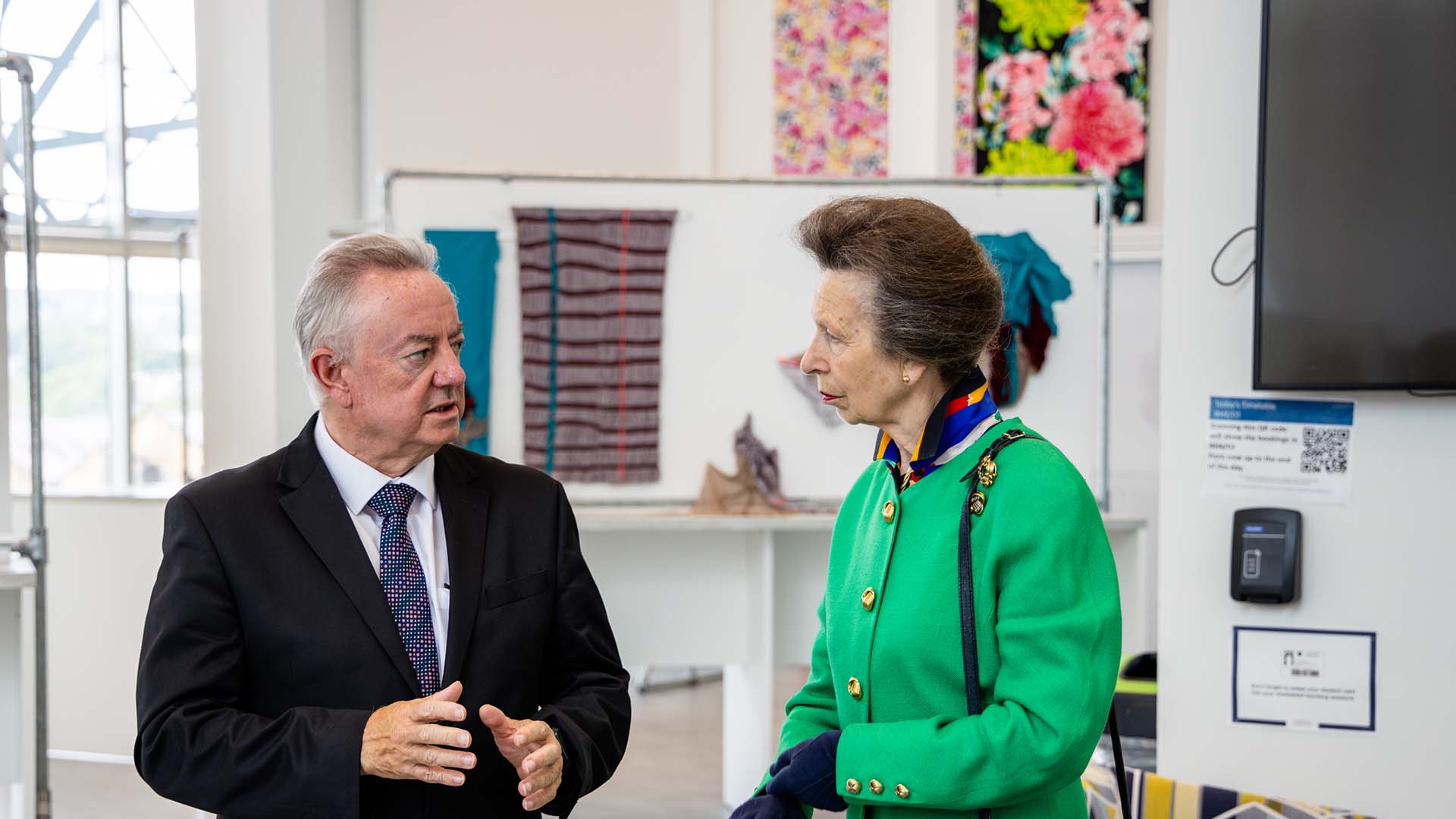 Princess Royal visits University of Huddersfield for world textiles ...
