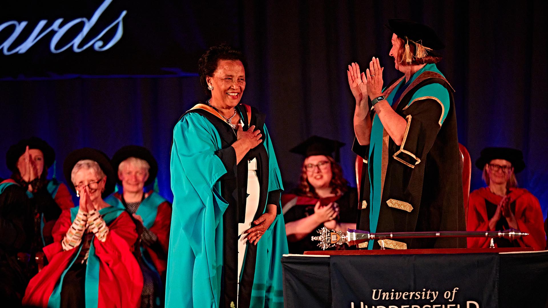 Zenebu Hailu Dubale accepts her honorary doctorate
