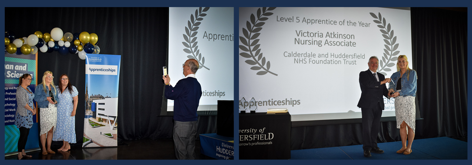 Victoria Atkinson won the award for Level 5 Apprentice of the Year