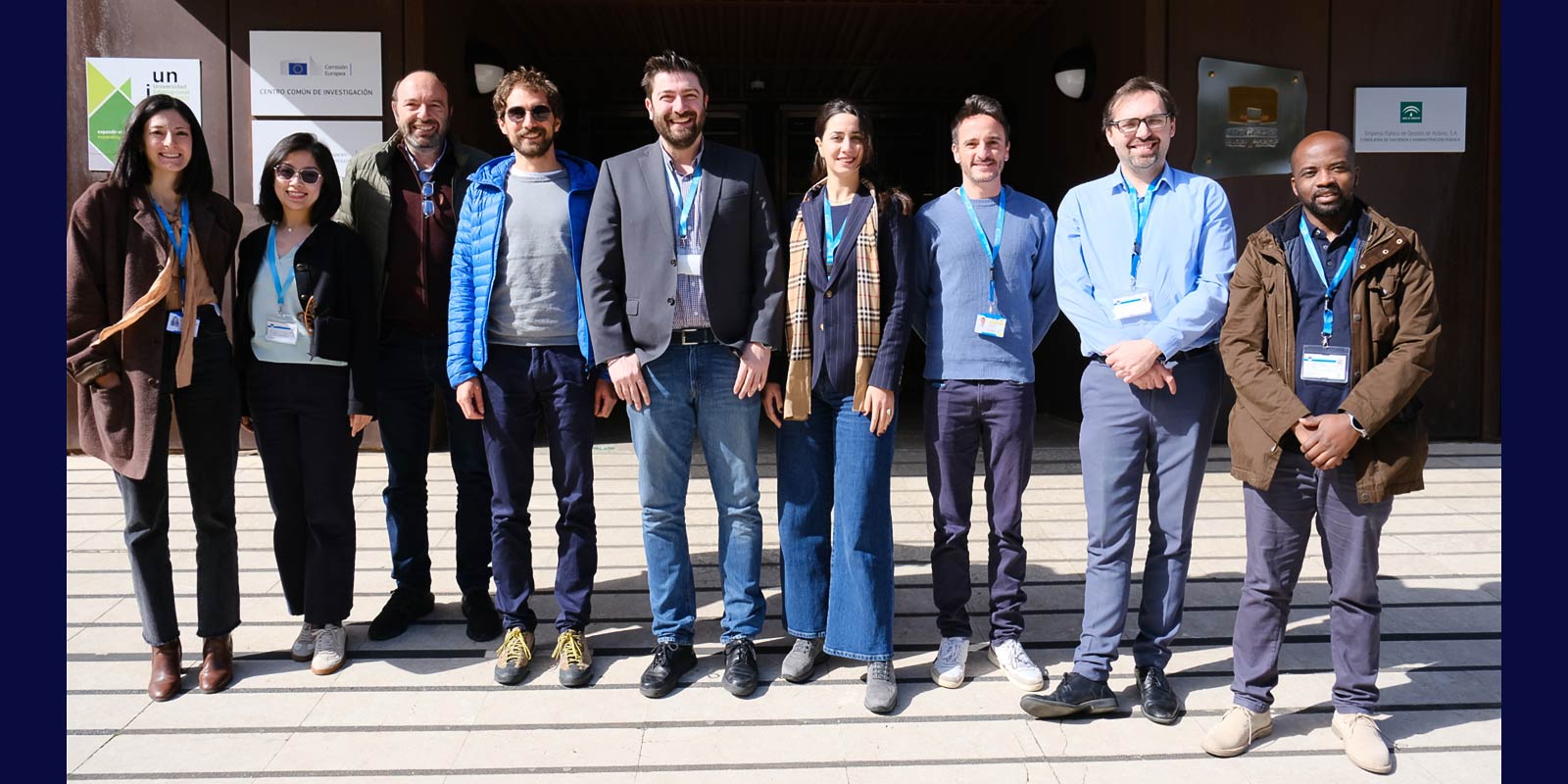 The Future Mobility Lab researchers with those from the Joint Research Centre