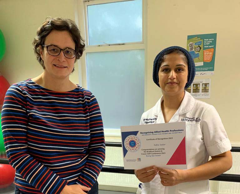 Liz Hahn and Rabia Sardar