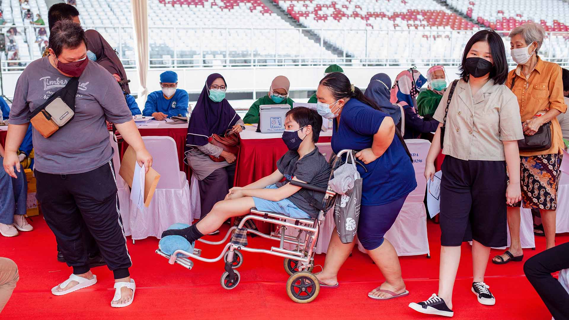 Some people living with disabilities in Indonesia