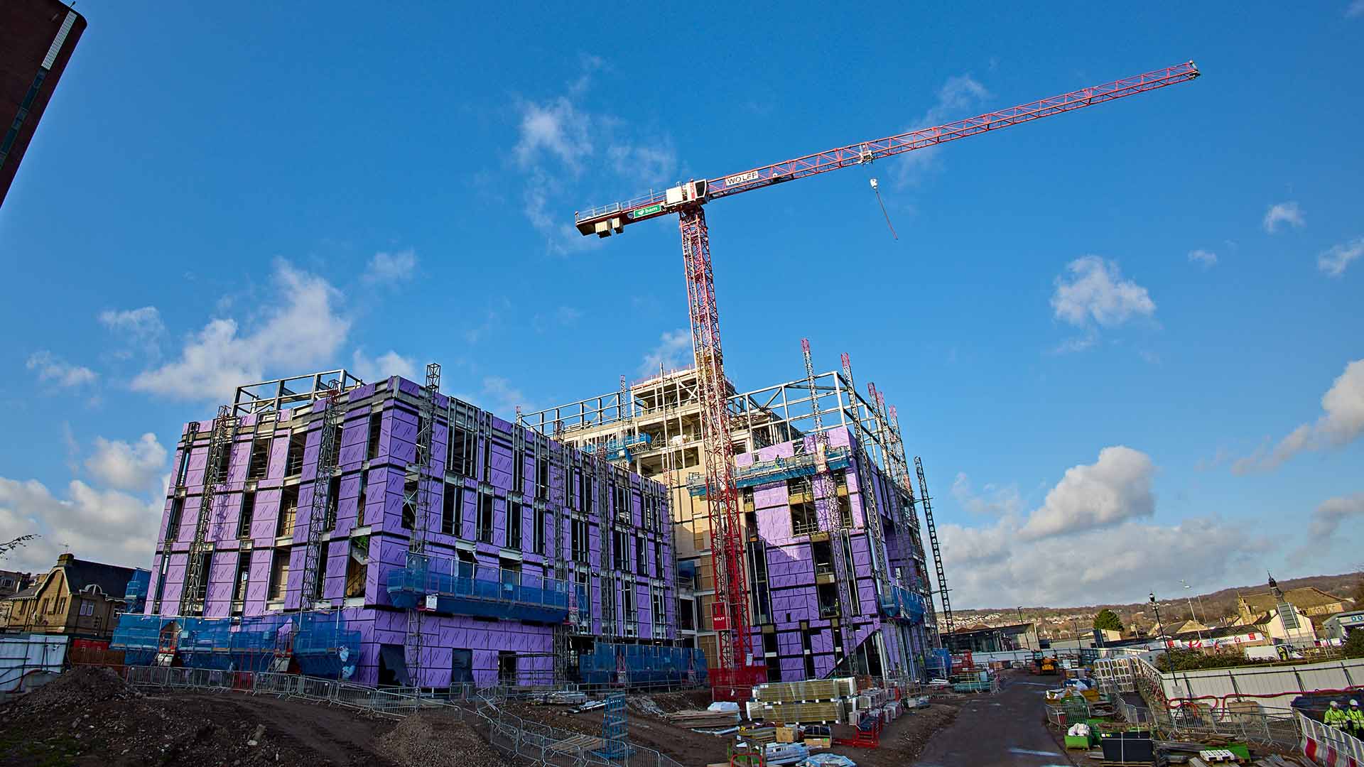 The Daphne Steele building under construction