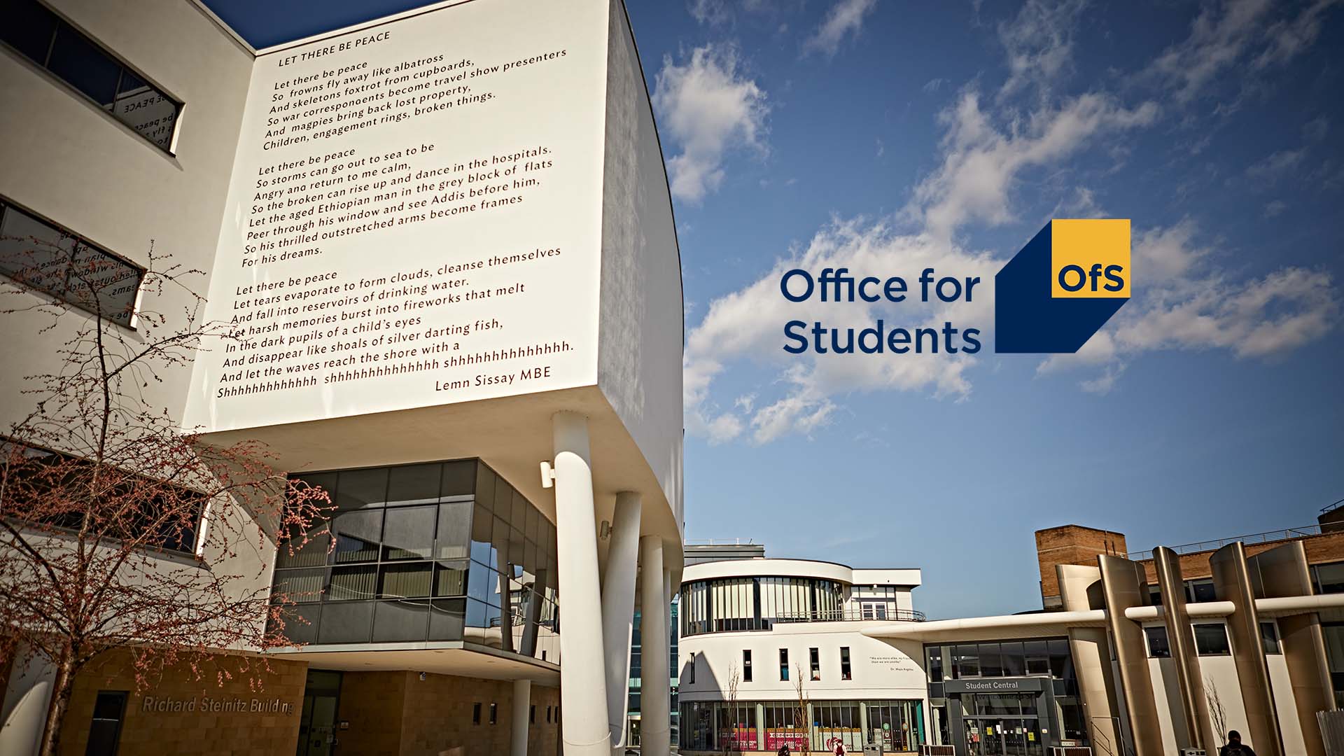 The University of Huddersfield with the OfS logo over it